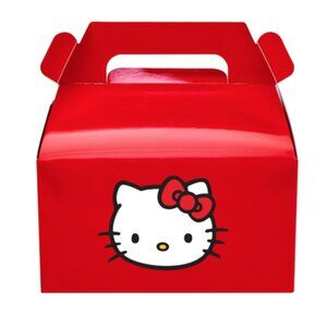 Kitty Party Favor Boxes, Red, 6.5 x 3.5 x 3.5 inches, Set of 12